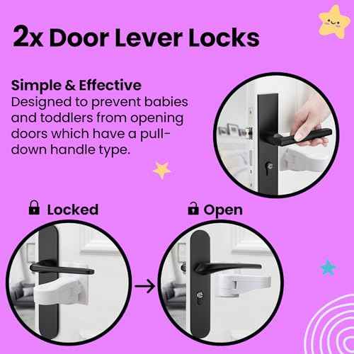 Booboo (42 Pack) Child Safety Baby Proofing Kit | x10 Cabinet Drawer Locks, x10 Corner Guards, x20 Outlet Covers, x2 Door Lever Lock | Baby Proof Your Home & Kitchen with No Trapped Fingers