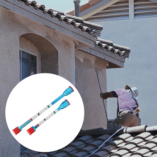 2 Pack Airless Paint Sprayer Tip Extension Pole Rod Airless Sprayer Gun Spray Painting Wand for Airless Painting Spray Gun with Red Guard