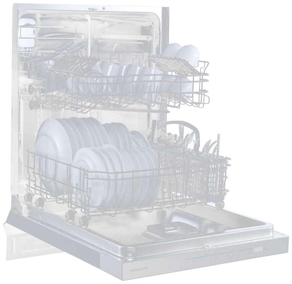 Frigidaire 24 in. Top Control Built-in Tall Tub Dishwasher in Stainless Steel with 5-Cycles 49dBA and Hybrid Tub FDHP4336AS