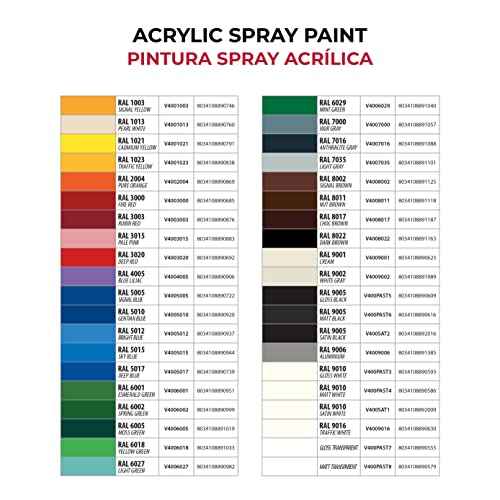 Ambro-Sol V4006018 Multi-Purpose Acrylic Spray Paint, Vibrant Paint for indoor and outdoor, Suitable for Multiple Surfaces, NET WT. 10.40 OZ. 400ml, Recyclable Tin Plate Spray Can, Yellow Green