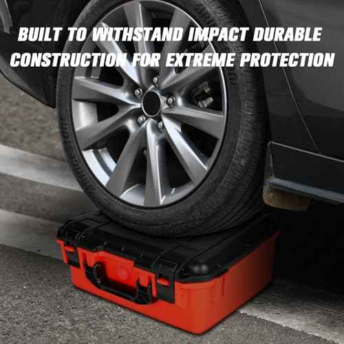 Case for Milwaukee Impact Torque Wrench: Hard Storage Box for Milwaukee M18 1/2 Impact Wrenches 2962-20, 2967-20, Waterproof Tool Bag for Power Cordless Ratchet Wrench, Battery | Charger (Case Only)