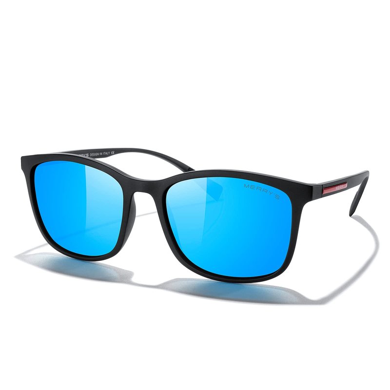 MERRY'S Square Polarized Sunglasses for Men Women Ultralight Shades Driving Fishing Golf UV400 S8668