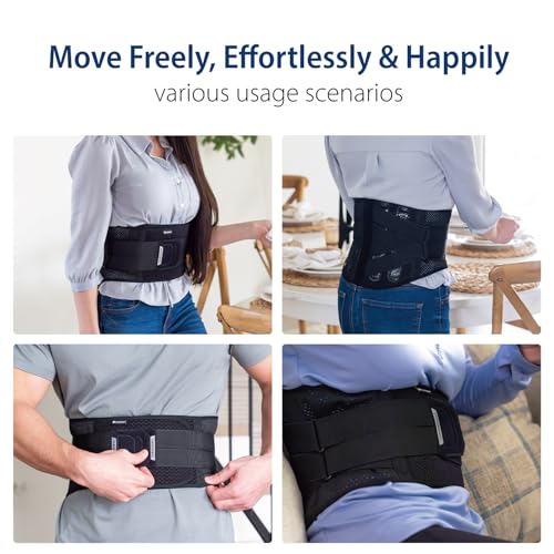 Double-Cross Comfort Back Support - Premium Back Brace for Lower Back Pain, Muscle Spasm, Strains, Arthritis, Sciatica, Injury Recovery, Rehabilitation (X-Large)