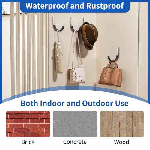 Heavy Duty Steel Garage Hooks,Garage Storage Utility Hooks,Heavy Duty Garage Garden Tool Organizer,Steel Wall Mount Hooks, Garden Hose Hanger, Small U Hooks (Black 8 Pack)
