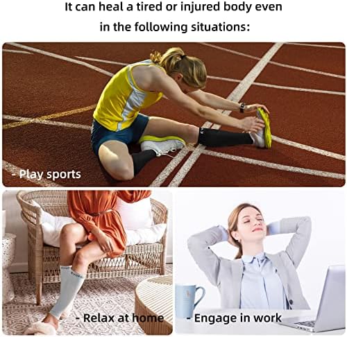 20-30mmHg 1 Pair Calf Compression Sleeve Men and Women Wide Brace for Leg Support Shin Splint Pain Relief