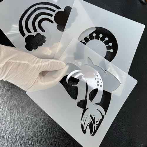 MAGJUCHE Farm Pig Stencil 12 Inches, Reusable Farm Animal Stencil for Painting DIY Crafts Decor