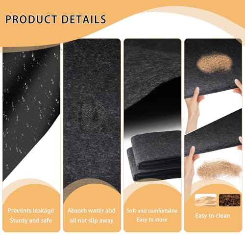 Qivine Outdoor Storage Shed Mat 6¡¿4 Ft, Waterproof Carport Flooring Mats, Anti-Slip Patio Furniture Carport Pad with Thickened Soft for Dust, Oil, Protection, Storage Building