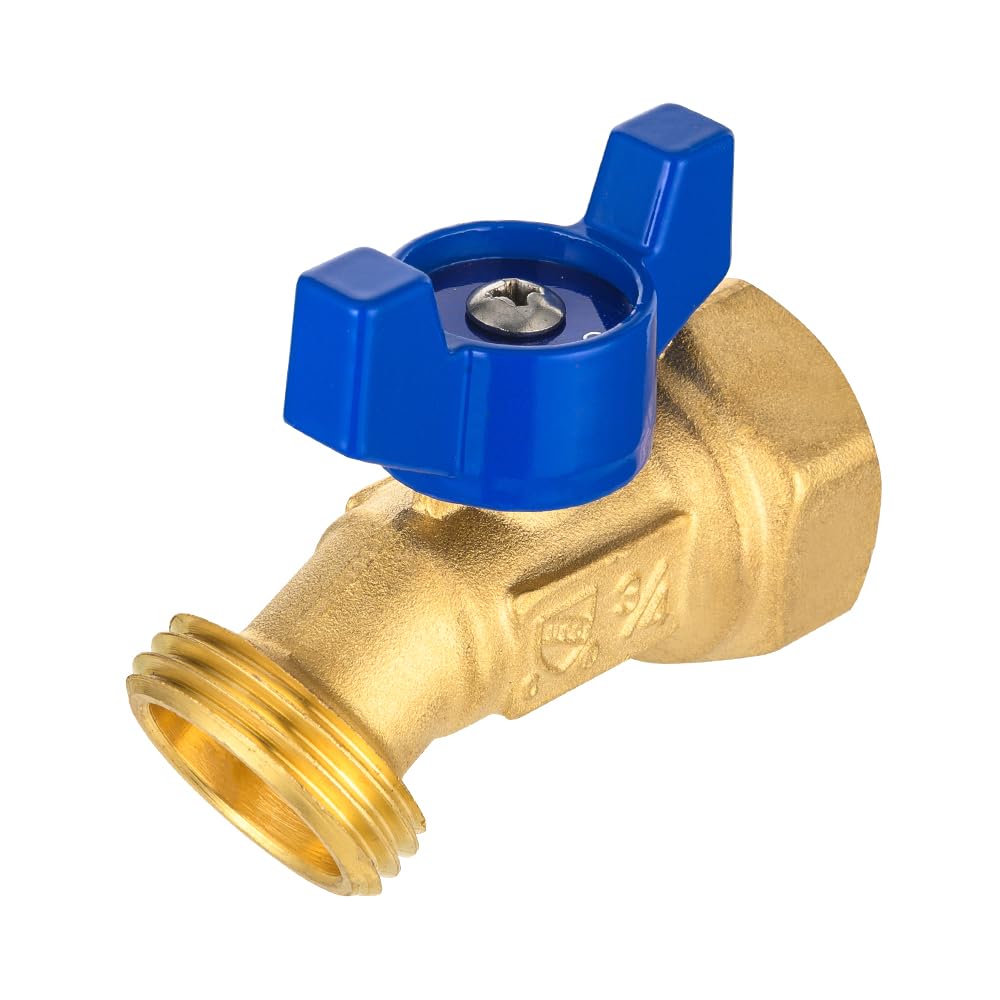 EFIELD (Pack of 30 1/4-Turn Outdoor Spigot, Sillcock Hose Bibb Valve 3/4" Female NPT Inlet ×3/4" Male GHT Threaded Garden Hose Outlet/Connector (30),(SILLCOCK042-30PCS)