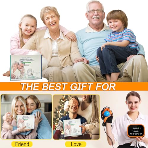 Rehabilitation Robot Gloves Upgrade Stroke Hand Therapy Equipment, Automatic Hand Trainer Gloves