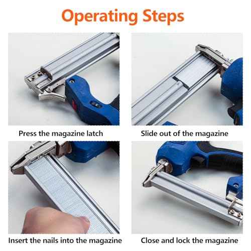 18 Gauge Galvanized Brad Nails Brown T-head 6 Sizes 1600-Pack (5/8"+3/4"+1"+1-1/4"+1-1/2"+2"), Assorted Size Project Pack, for Pneumatic, Electric 18GA Brad Nailer Gun