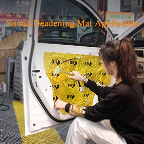 CARTINTS Rubber Seam Roller, Wallpaper Roller for Auto Car Audio Sound Deadening Application, Sound Heat Insulation Mat Wallpaper Application, Perfect for Processing Edges