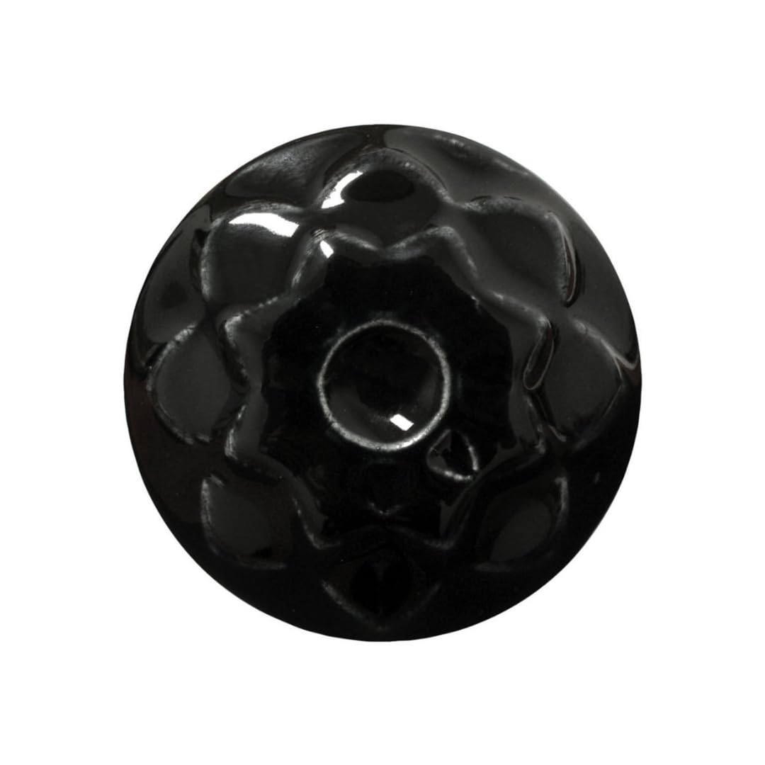 AMACO Celadon C-01 Obsidian Black High Fire Transparent Gloss Glaze Pint, 16 oz. (473 mL), 100% Mixable Mid-High Fire Cone 5-6 (C) Liquid Ceramic Pottery Glaze for Bisque