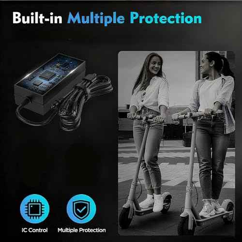EVAPLUS UL Certified 54.6V Electric Bike Power Adapter, Fast Electric Scooter Charger for 48V Lithium Battery, DC Connector 5.5mm * 2.5mm/2.1mm