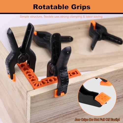 Spring Clamps 12 PCS Balloon Arch Clips, Clamps for Backdrop Black Clips for Balloon Arch Suitable for Crafts, Woodworking, Photography (2.6 Inch)