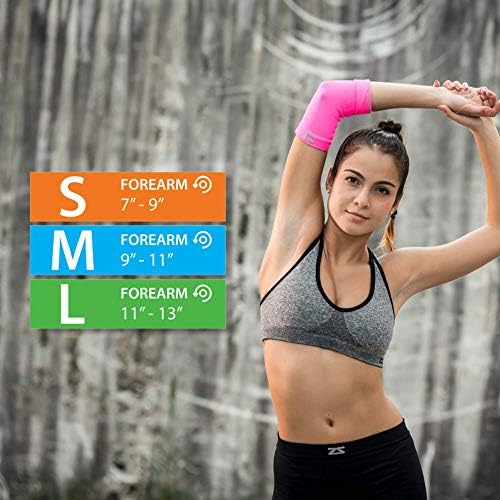 Zensah Compression Tennis Elbow Sleeve for Elbow Tendonitis, Tennis Elbow, Golfer's Elbow - Elbow Support, Elbow Brace
