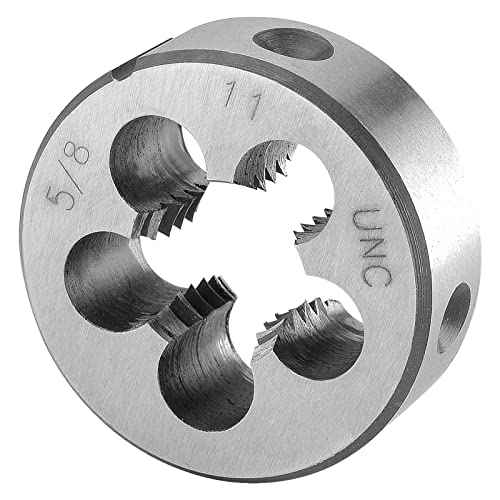 Burkit 5/8"-11 UNC Round Threading Die, 5/8 x 11 UNC Machine Thread Die Right Hand
