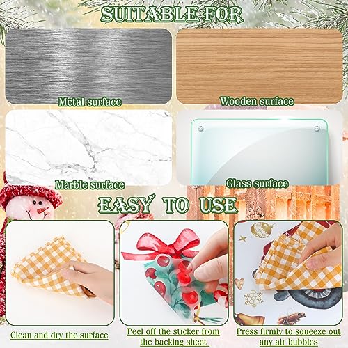 Cholemy 4 Sheets Christmas Wall Decal Stickers Decorations - Removable Indoor Home Decor for Room, Nursery, School, Restaurant, Cafe, Door, Window, Party (Tree)
