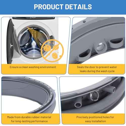 5304505004 for Electrolux Washer Door Seal EFLS627UTT0 EFLS617STT0 EFLS527UIW0 EFLS517SIW0 EFLS627UIW0 EFLS627UTT1 EFLS627UIW1 EFLS517STT0 EFLS527UIW1 EFLS527UTT2 EFLS617SIW0 EFLS627UIW2