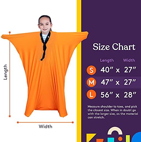 Special Supplies Sensory Body Sock Full-Body Wrap to Relieve Stress, Stretchy, Breathable Cozy Sensory Sack for Boys, Girls