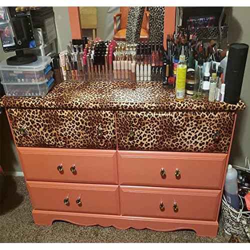 Peel and Stick Leopard Wallpaper,Removable Leopard Contact Paper for Cabinet Dresser Shelf Liner, Wall Decor (17.72in x 118in, Leopard Pattern)