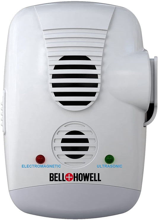 Bell + Howell Ultrasonic Electromagnetic Pest Repeller with AC Outlet and Switch, 1-Countâ¦