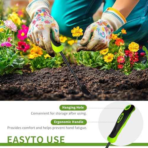 Dandelion Weed Puller Tool, Weed Puller Tool with Ergonomic Handle Garden Weed Remover Tool for Planting, Dandelion Puller Flower and Vegetable Care in Lawn Garden Yard