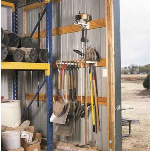 Gempler's Extra Wide Tool Rack for Trimmers, Blowers, and Stepladders