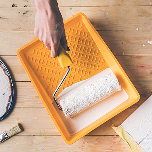 uxcell Mini Paint Roller Frame 6 Inch 24cm Plastic Handle for Wall Repair Painting