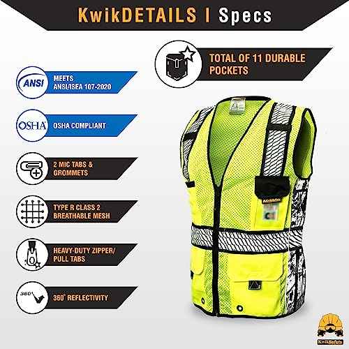 KwikSafety - Charlotte, NC - RoadBOSS Econ & Premium Safety Vest Class 2 Reflective Vest ANSI OSHA Safety Vest for Men