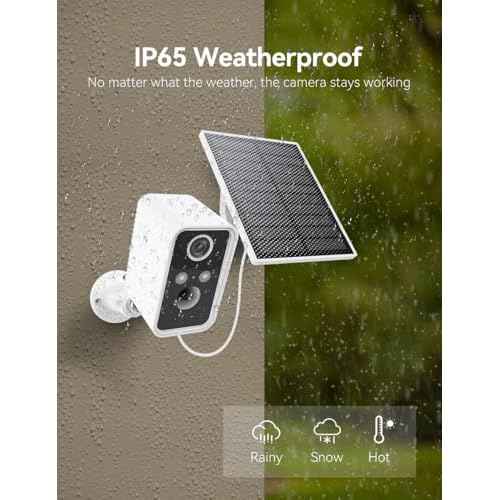 Security Cameras Wireless Outdoor, Battery Cameras for Home Security, Motion Detection, Night Vision, Alexa, 2.4G Wi-Fi Only, Only Event Recording