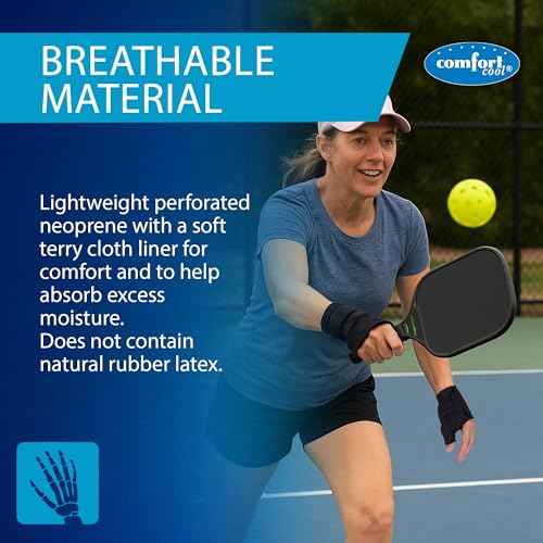 Comfort Cool Thumb CMC Abduction Splint, Large Plus, Left Hand, Thumb Brace for CMC Joint Support, Moldable Thumb Wrap, Supports Without Limiting Finger Movement, Lightweight & Washable