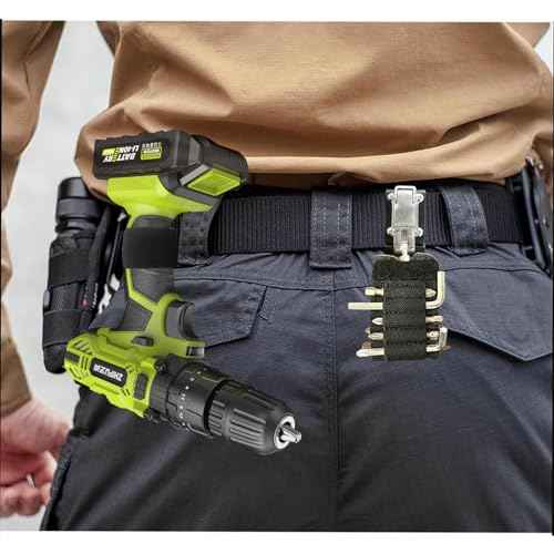 Drill Holster Tool Belt Tool Holster Suitable for Drill, Driver, Multitool, Pneumatic Multi-Tool and More on Your Belt