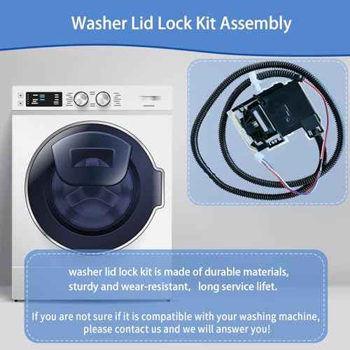 Upgraded MVW4505MW0 MVW4505MW1 MVW4505MW2 MVW5035MW1 Washer Lid Lock Fit for Maytag Washer MVW5035MW2 MVW5430MW1 MVW5430MW2 MVW5430PBK0 MVW5430PBK1 MVW5435PBK0 MVW5435PBK1 MVW5435PW0 MVW5435PW1
