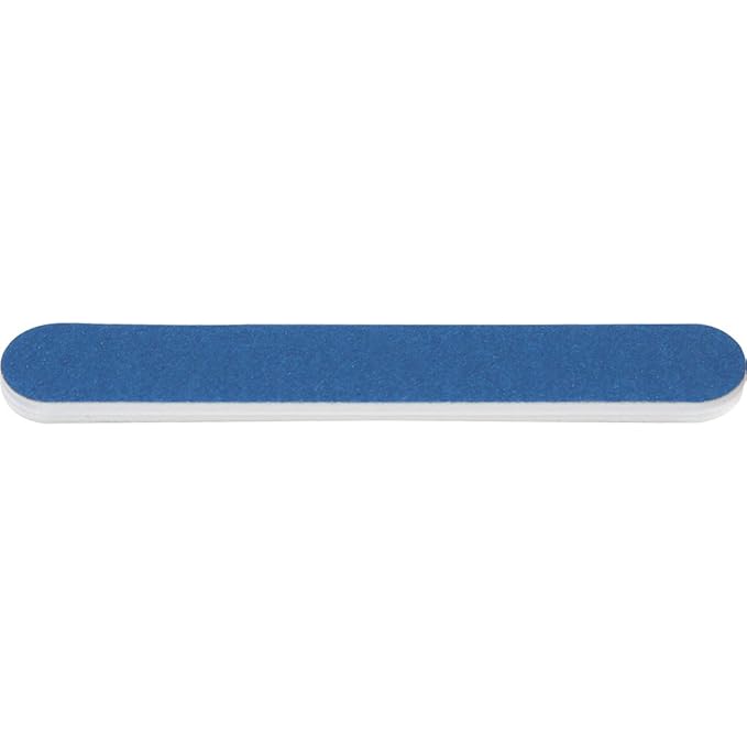 ForPro Professional Collection Mini Foam Board, Double-Sided Nail File, 220/320 Grit, 3.5” L x .5” W, Blue, 50-Count