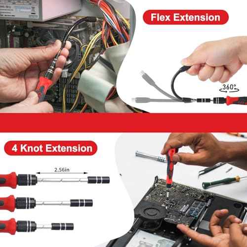 Small Precision Screwdriver Set& 119 Pcs Mini Screwdriver Set &Magnetic Glasses Repair Tool Kits & Small Screwdriver set for DIY, Xbox, iPhone, iPad, Computer, Watch, Laptop, Macbook, Eyeglass