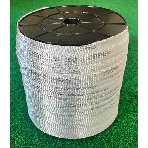 3/4" x 600ft Polyester Pull Tape - 2500LB Tensile Strength Mule Tape, Heavy Duty Webbing for Tie-Downs & Pulling - Made in USA (Misprinted Markings)