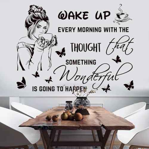 Inspirational Quotes Motivational Wall Stickers Letter Decals Vinyl Sayings Beauty Eye Stickers for Women Bedroom Girls Bathroom Beauty Salon Decoration