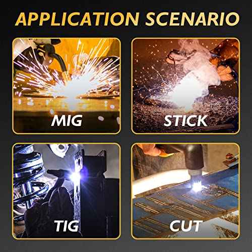 TOOLIOM Welding Goggles Auto Darkening True Color & Detachable Eye Protection Safety Goggles Face Shield Helmet Welding Glasses Welder Mask for Grind Cut TIG MIG Stick