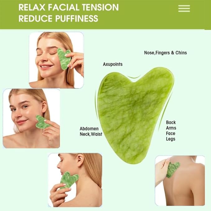 Lymphatic Contour Face Brush- Dry Drainage Facial and Neck Massage Sculpting Brusher with Gua Sha Tool, Soft Bristle Massager Gift for Women and Girls (Brown)