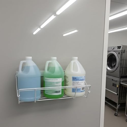TCD Parts Wall Mount Jug Storage Rack ? Heavy Duty Wire Organizer for 1 Gallon Jugs ? Soap, Detergent, & Hand Sanitizer Holder ? Space-Saving Wall-Mounted Liquid Storage