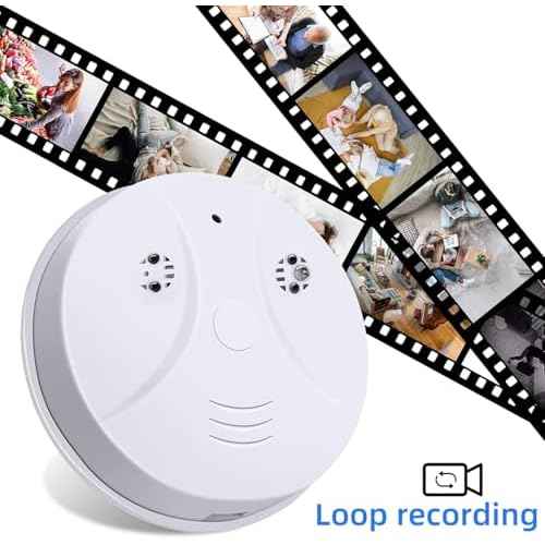 TANGMI WiFi Spy Smoke Detector Hidden Camera 1080P HD Wireless Security Camera with Night Vision/Motion Detection/Remote View for Home and Office