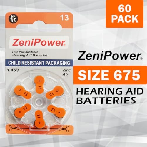 Hearing Aid Batteries Size: 13 (120 Batteries)
