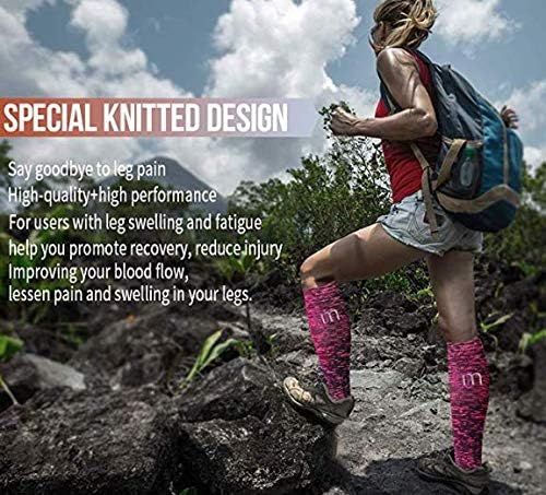 BIQU Compression Socks for Women and Men Circulation-Best Support for Running, Athletic, Nursing, Travel