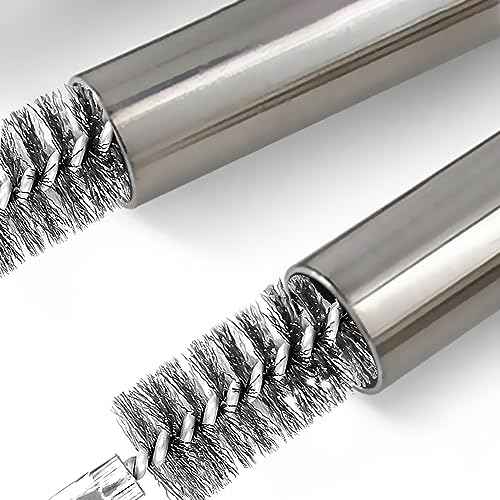 ASNOMY 5Pcs 1" Stainless Steel Bore Brush for Drill,25mm Wire Brush Bore Cleaning Brush Set for Power Drill Cleaning, Abrasive Wire Brush with 1/4" Hex Shank