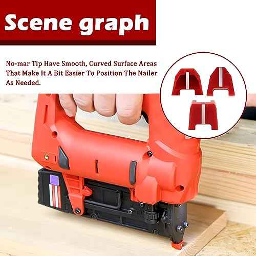 (Set of 9) 42-38-0017 Rubber Nose Cushion No Mar Tip for Milwaukee M18 Finish Nailer 18 Gauge Brad Nailer