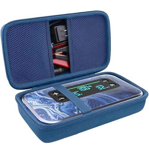 khanka Stroage Case for HALO Bolt Ultimate 2.0/HALO Bolt Air +1750 Portable Car Battery Jump Starter,Case Only (Blue)