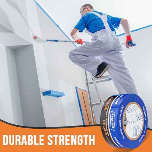 Painter¡¯s Tape ? 2 inch/ 1.88 inch x 60 yds Masking Tape Rolls ? Paint Tap for Wall, Trim, Glass, Metal ? Fine Line Tape for Precise Lines, Edges ? Residue-Free Blue Painters Tape-Single Roll