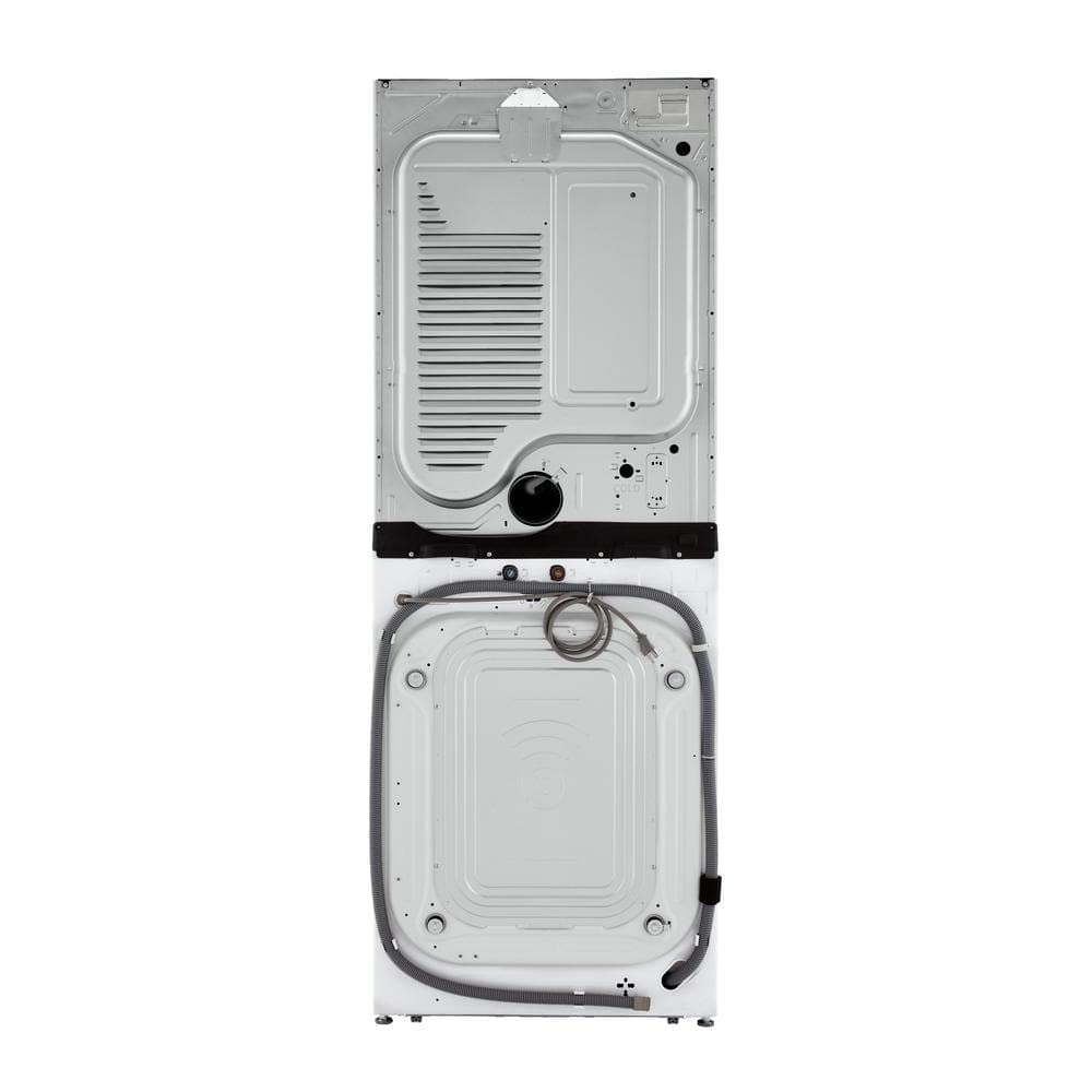 LG WKE100HWA WashTower Stacked Smart Laundry Center 4.5 Cu.Ft. Front Load Washer & 7.4 Cu.Ft. Electric Dryer in White