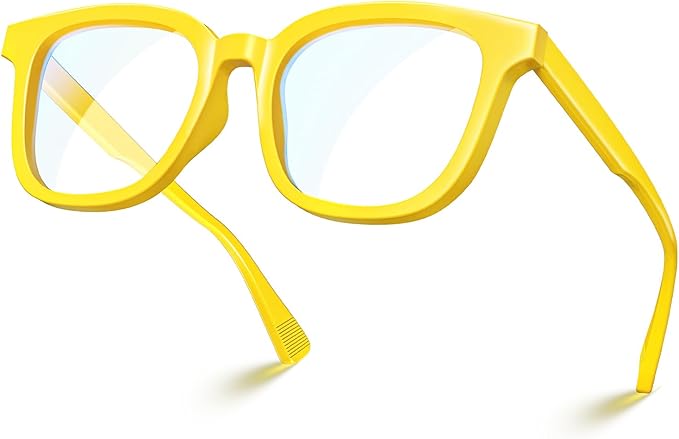 VISOONE Square Blue Light Blocking Glasses TR90 Anti Glare Computer Gaming for Women Men NOE