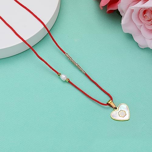 Medical Alert Necklace for Women Shell & Gold-Tone Stainless Steel Emergency ID Tag Pendant Necklace for Girls Custom Engraved Medical Alert Jewelry